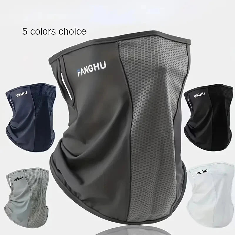 Cycling Masks Headwear Bandana Head Wrap Face Scarf Mask Neck Balaclava Breathable Light Cool Wind Outdoor Hiking Ice Silk Mask Econic Blanks